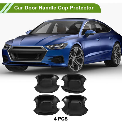 Car Door Handle Cup Protector for Toyota Highlander Camry Avalon (2014–2023) Gloss Black