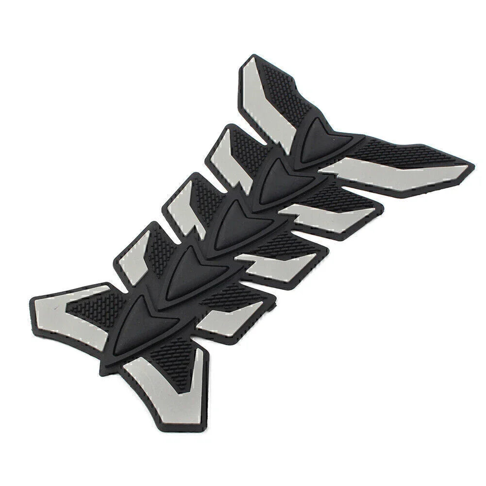 3D Fish Bone Gas Fuel Oil Tank Pad Decal Sticker for Universal Motorbike