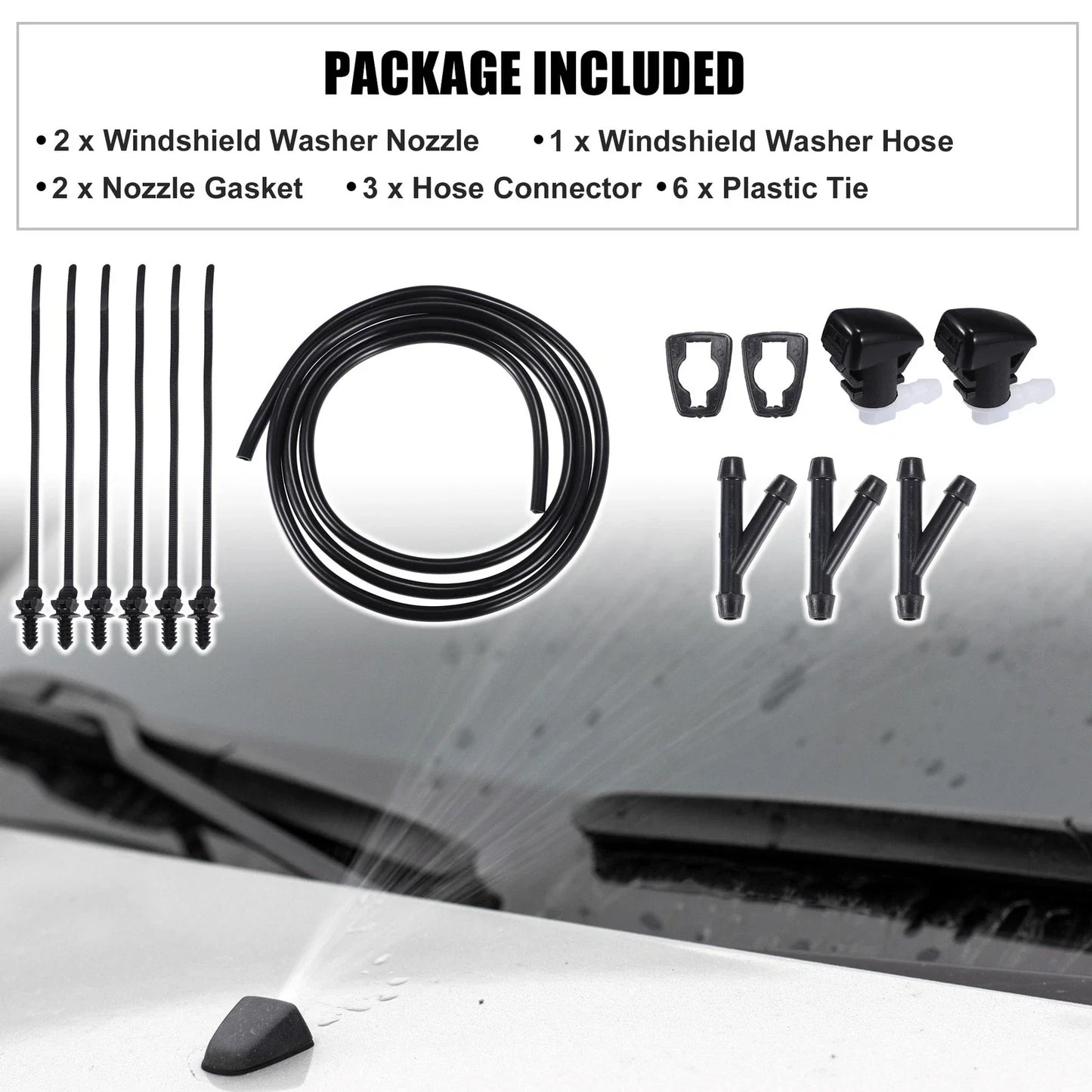 Windshield Washer Spray Nozzle Kit for Dodge Durango (2023)