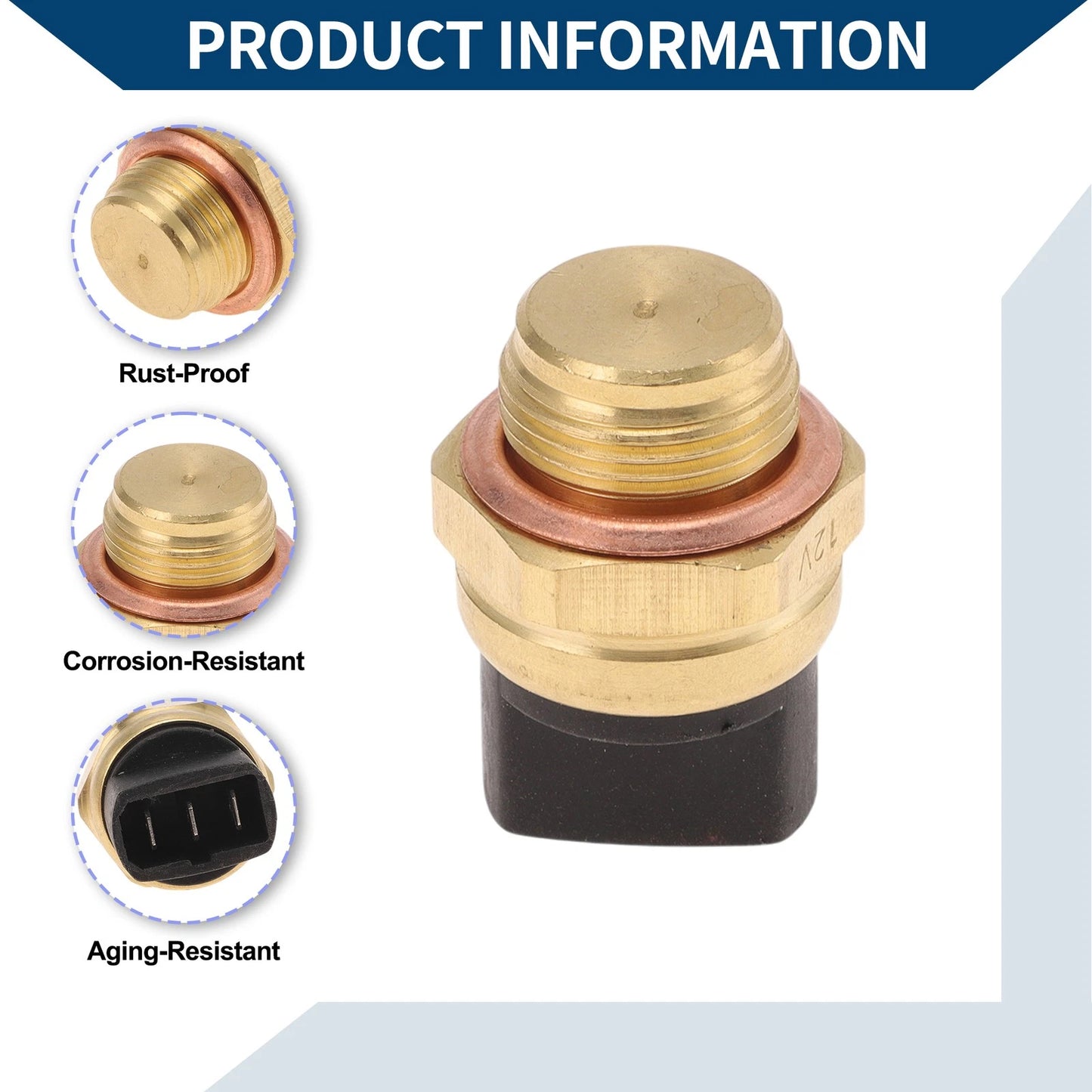 Engine Coolant Temperature Sensor for Audi VW (2000–2023) No. 6U0959481A