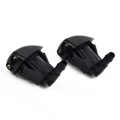 2 x Washer Nozzle ABS-Plastic Black Front Jet Windscreen Wiper for Mazda 3 5 6