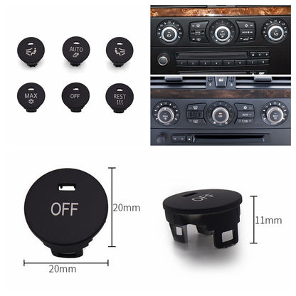 Set of 4 A/C Control Knob Covers for BMW 5 Series E60 E63 E64 (2005–2010)