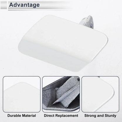 Front Left Bumper Headlight Washer Nozzle Cover Cap for BMW 320i White