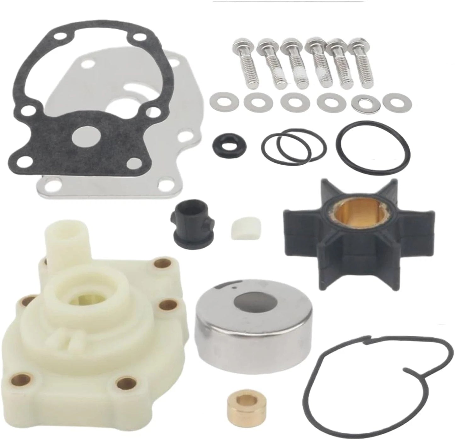 Water Pump Impeller Kit for Johnson Evinrude OMC Outboards (20-35 HP)