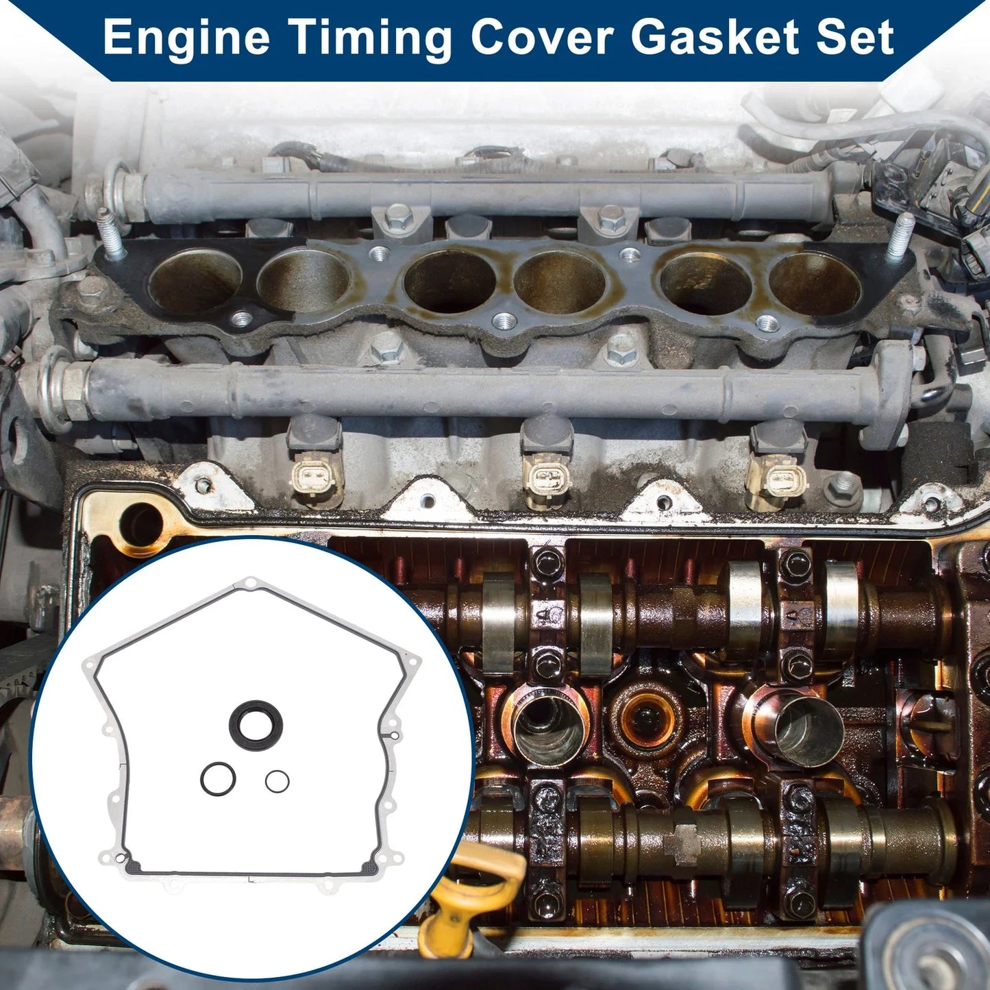 Engine Timing Cover Gasket Set for Chrysler 300 (2005-2010)
