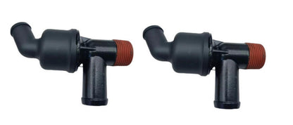 2X Exhaust Manifold Drain Tee Fitting for Mercury Mercruiser V6 V8
