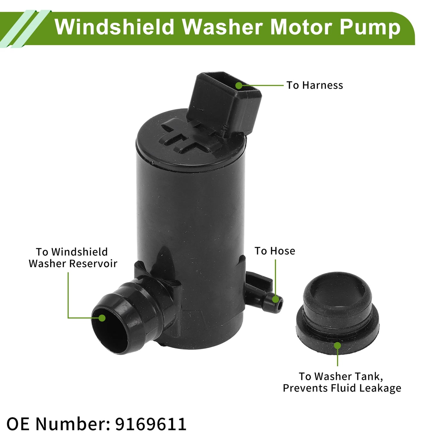 Windshield Washer Pump for Volvo V70 (No. 9169611)