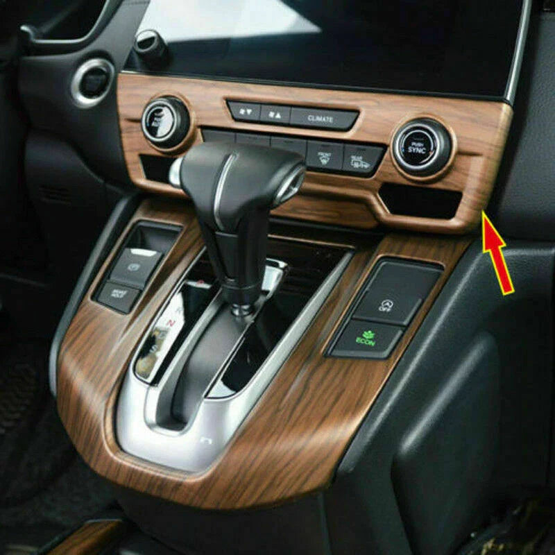 PEACH WOOD GRAIN CENTER CONSOLE CD PANEL COVER TRIM for HONDA CR-V (2017–2022)