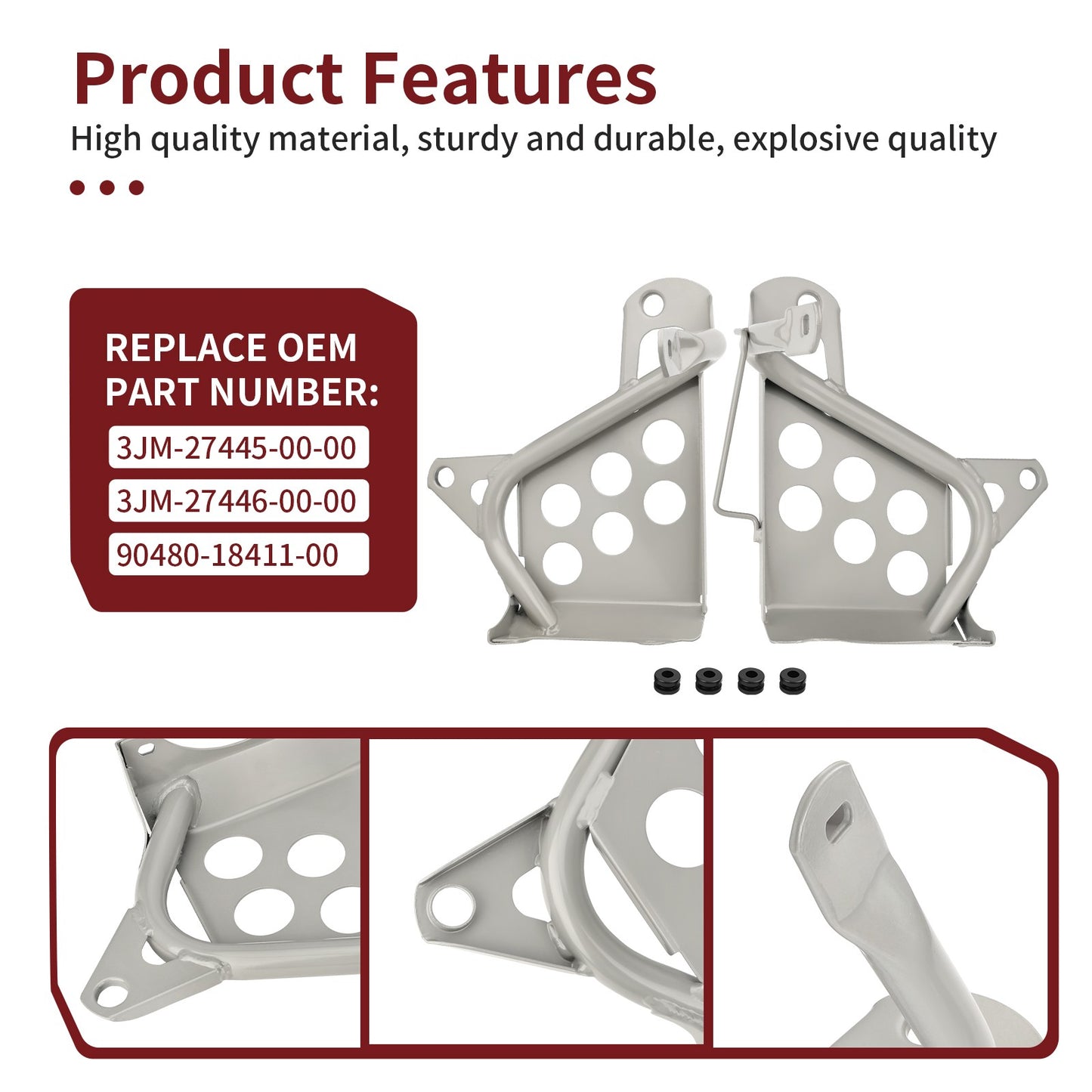 Heel Guards Footrest for Yamaha Blaster YFS200 (1990–2006)