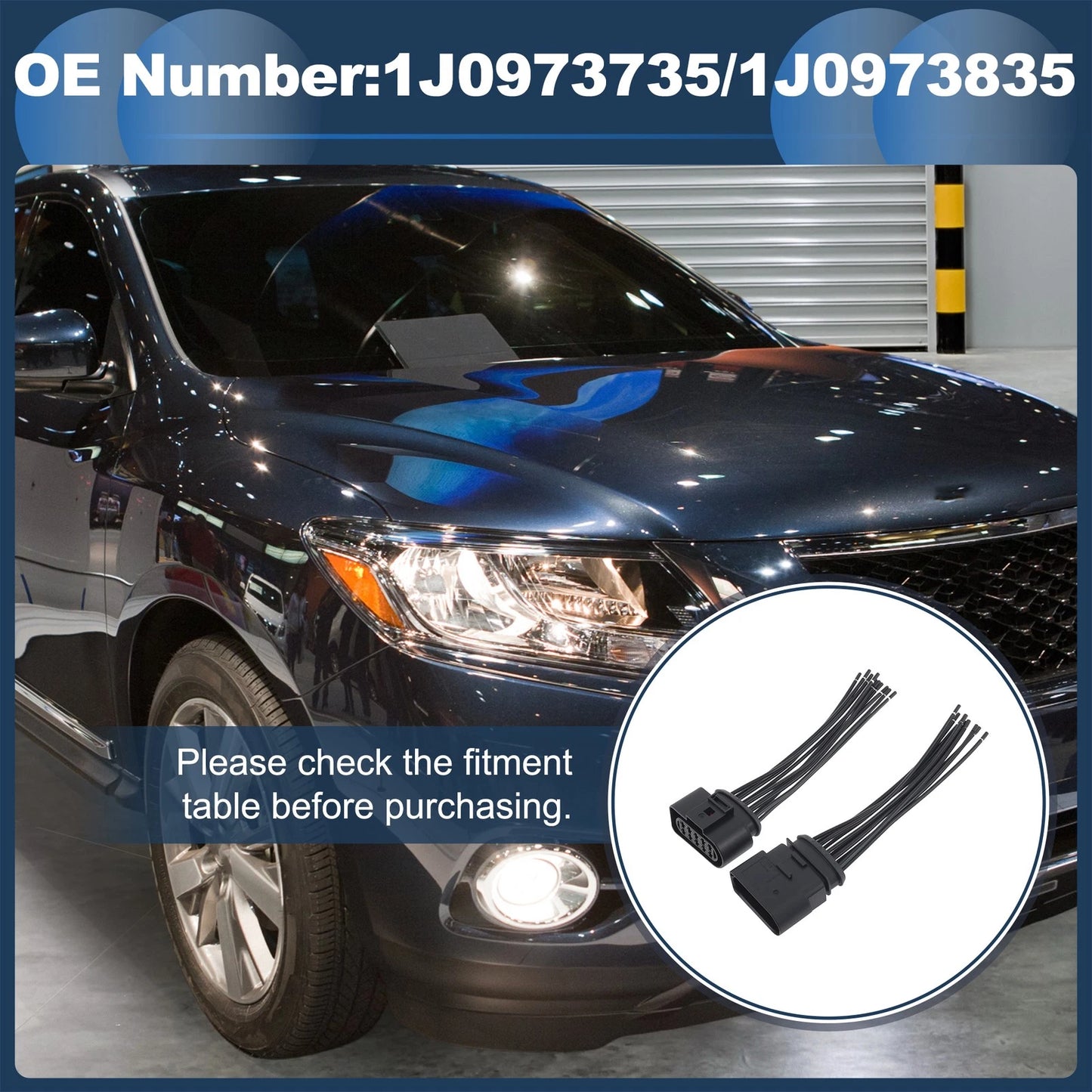 Headlight Cable Repair Kit for Audi (No. 1J0973735, 1J0973835)