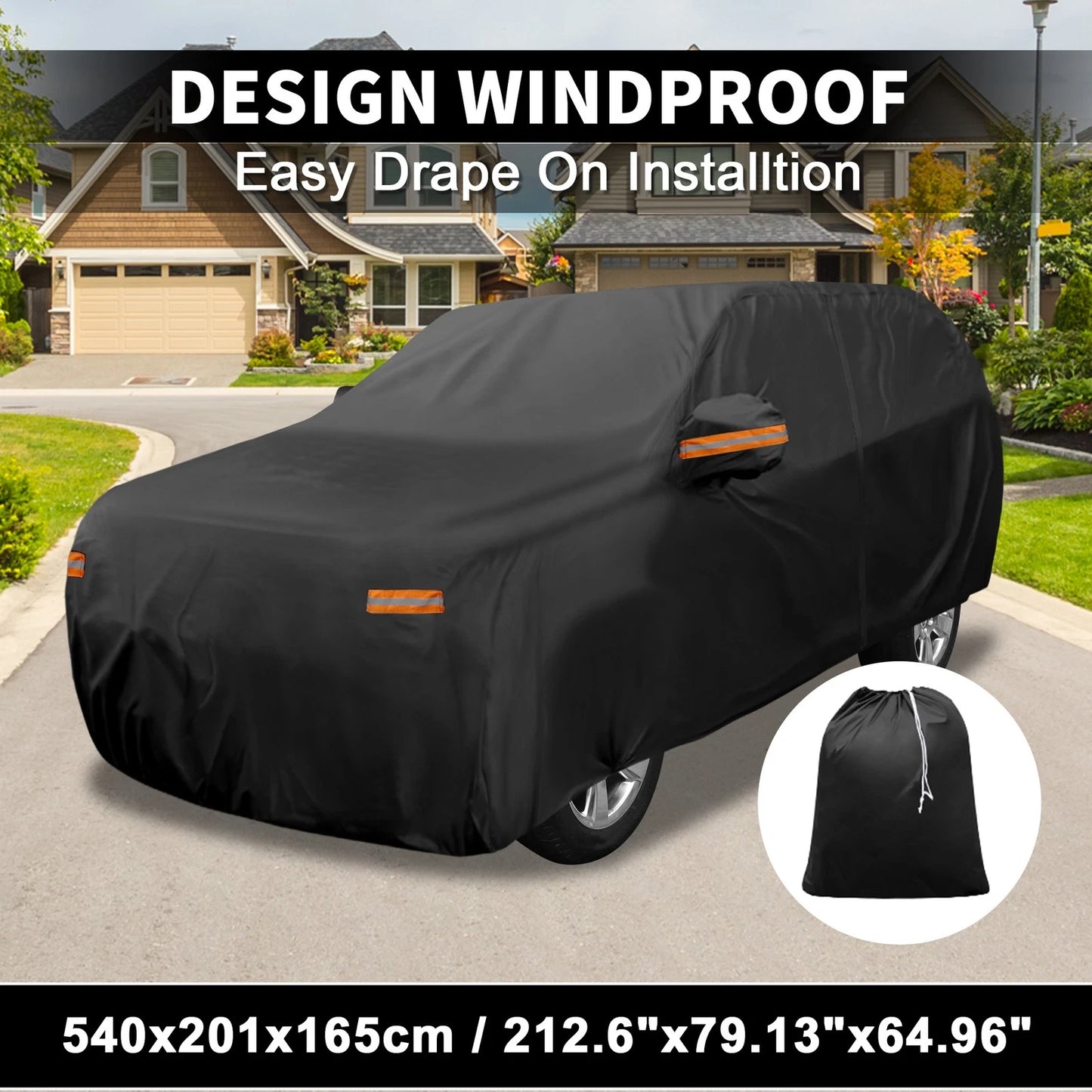 Waterproof Aluminum Film Car Cover for Ford Expedition
