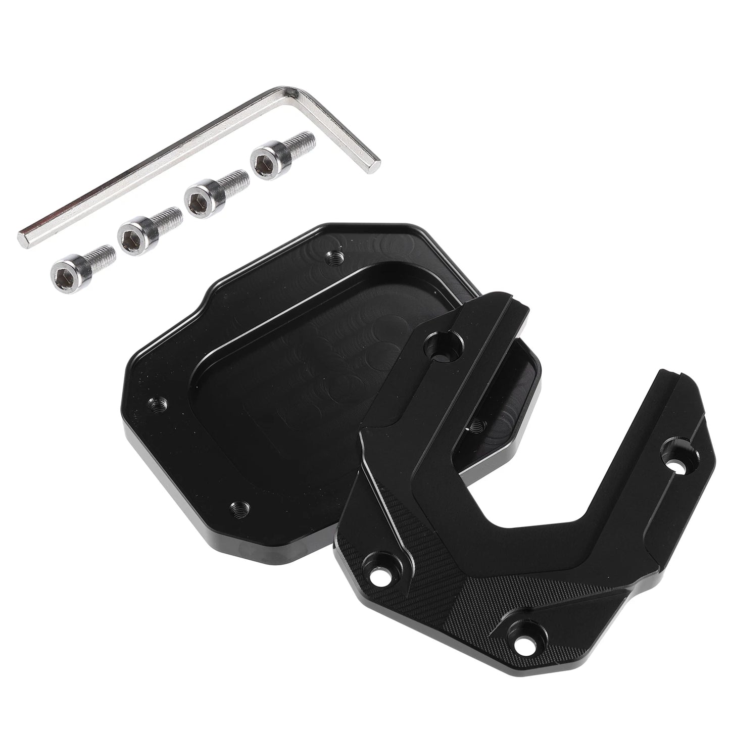 Set of 1 Aluminum Alloy Kickstand Plate Pad for BMW (with Wrench)