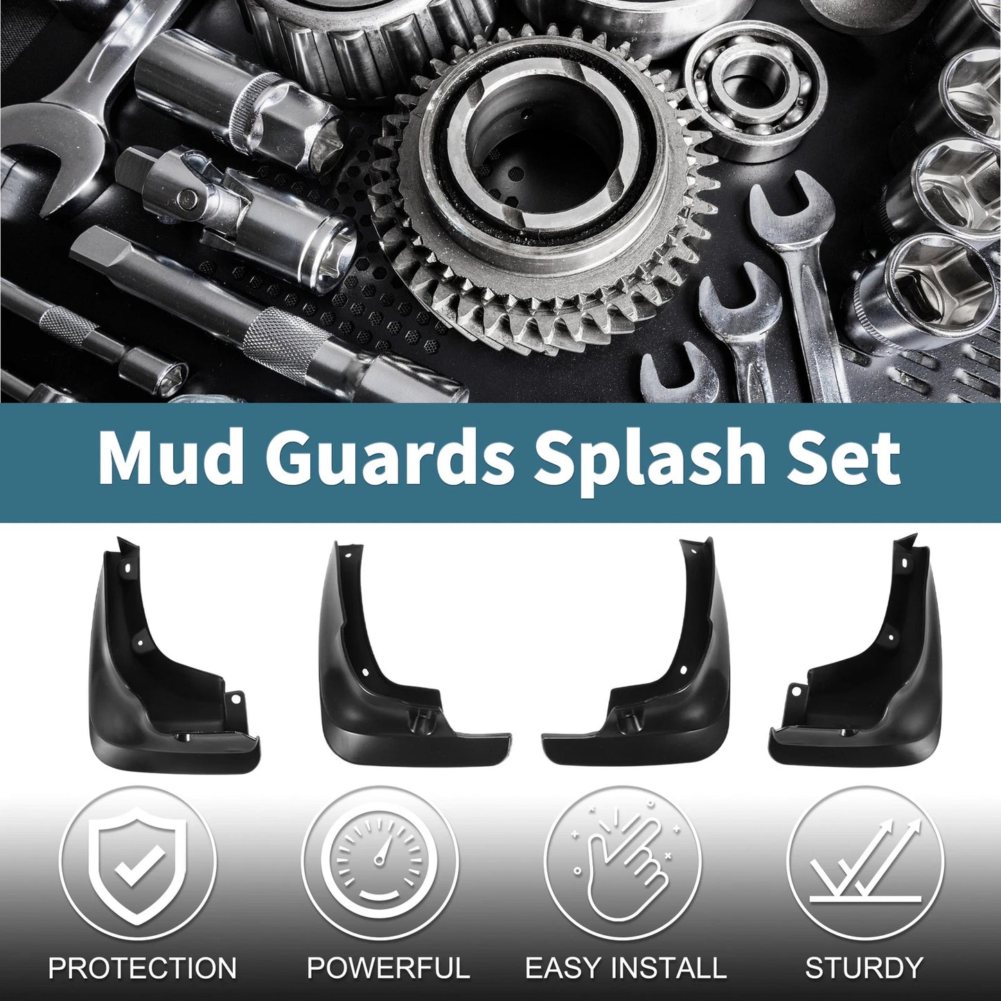 Set of 4 Mud Flaps Splash Guards for Toyota Carina E/Corona (1992–1997)
