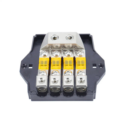 4-Way Fuse Holder Auto Fuse Distribution Block 80A 32V