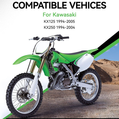 Set of 2 Radiator Louver Grille Shrouds for Kawasaki KX125 KX250 (1994–2005)