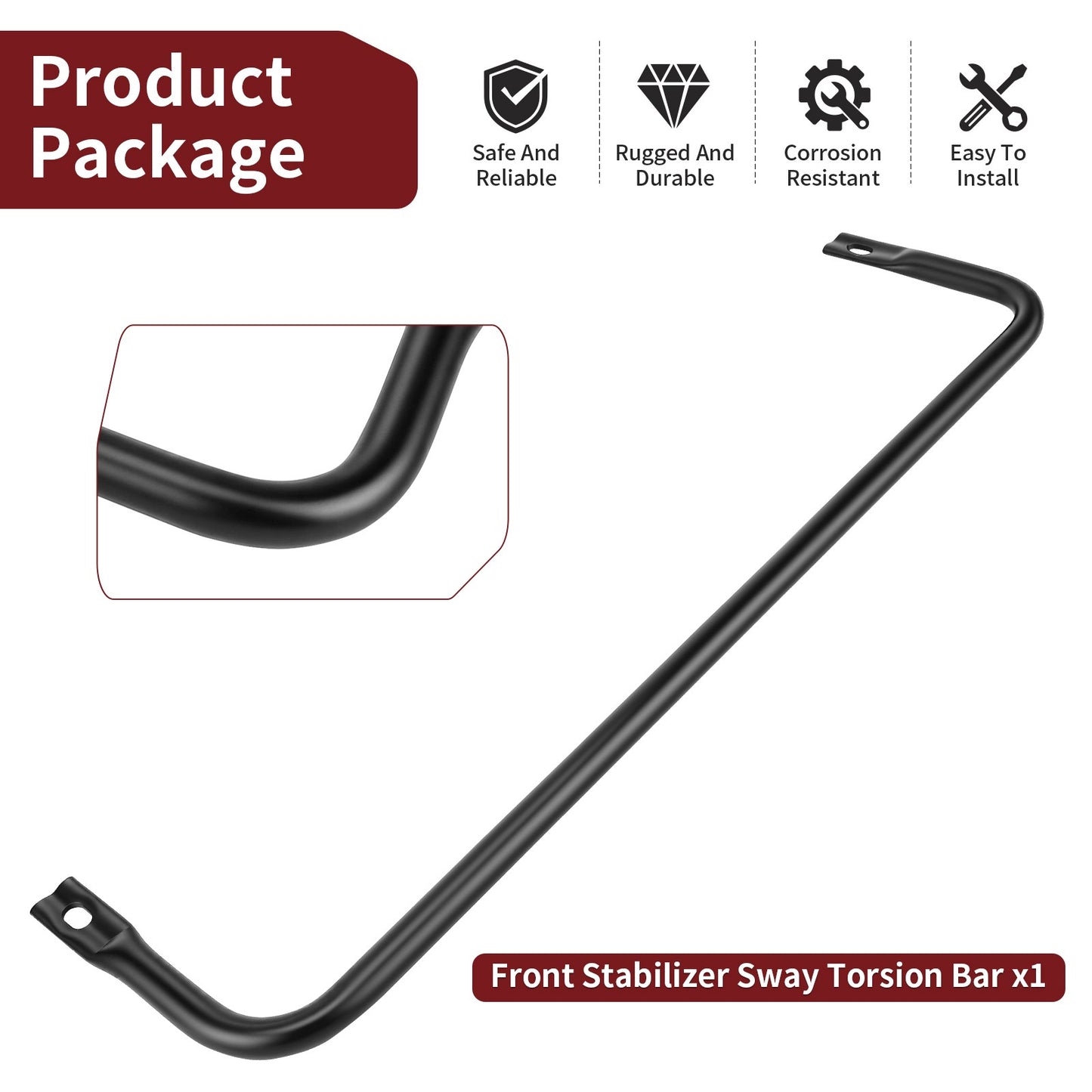Front Sway Bar for Polaris RZR 570 (2012–2017)