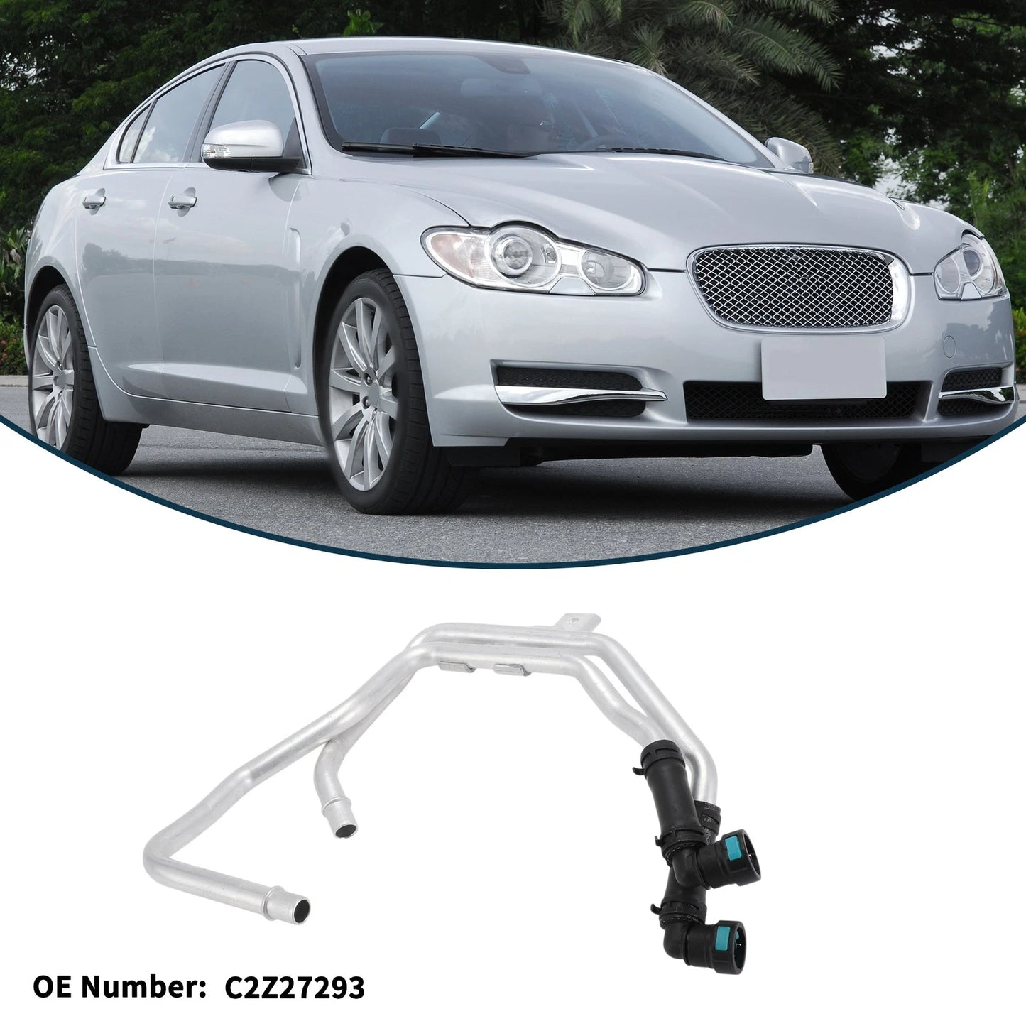 Radiator Hose No.C2Z27293 for Jaguar XF 2.0T (2012–2015)