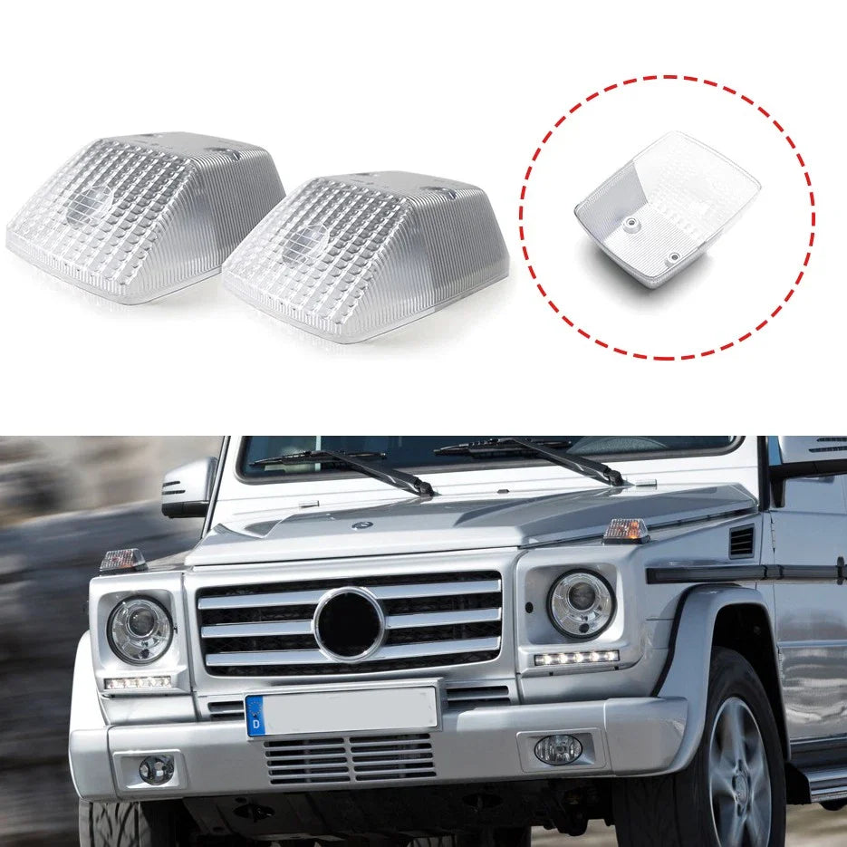 Clear Side Signal Lens for Benz G-CLASS W463 G63 G550 G500 (1980–2018)