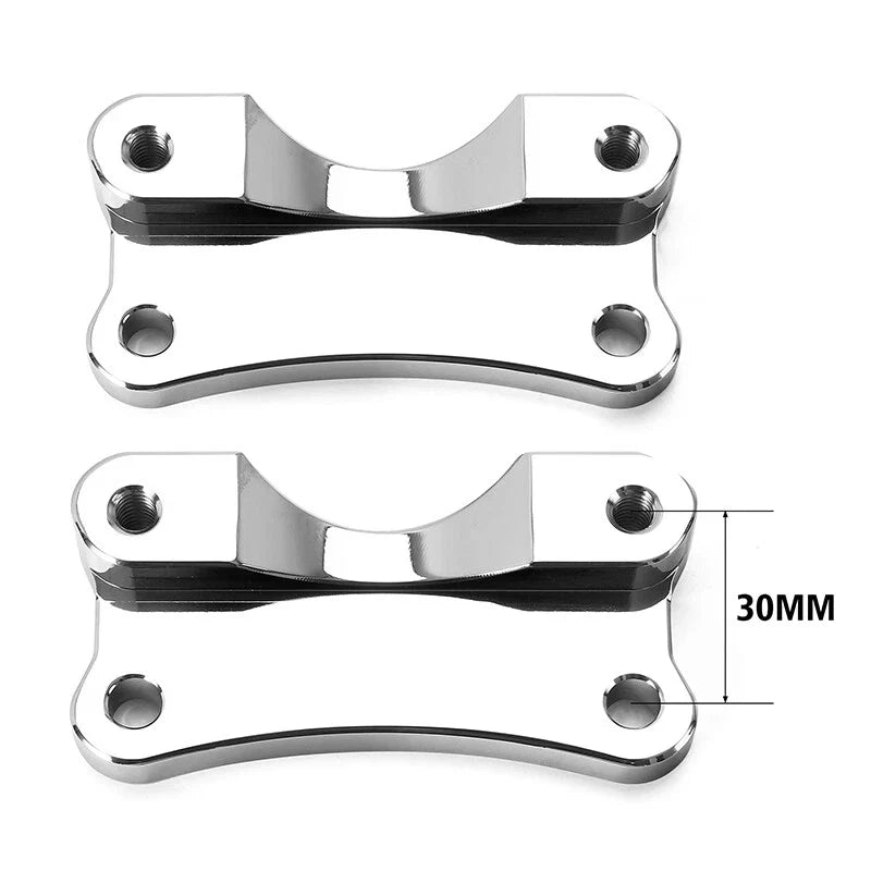 Chrome Front Fender Spacer Mount for Harley Touring Electra Glide (2014-2023)