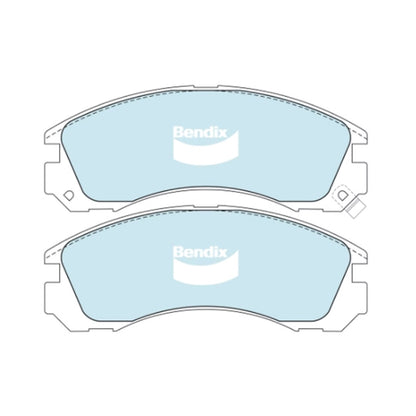 Set of 4 Bendix HD Front Disc Brake Pads for Mitsubishi Lancer (2004–2010)