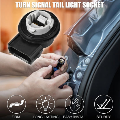 2Pcs Turn Signal Tail Light Socket for Ford F-250 (2004–2007) 2U5Z13411BB