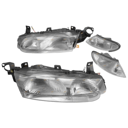 Set of 2 Headlights and Corner Lights for Ford Falcon EL (1996–1998)