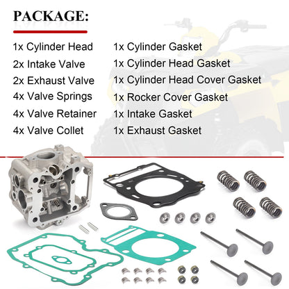 Cylinder Head with Valve Kit for Polaris ATP 500, Xpedition 425 (2000–2005)