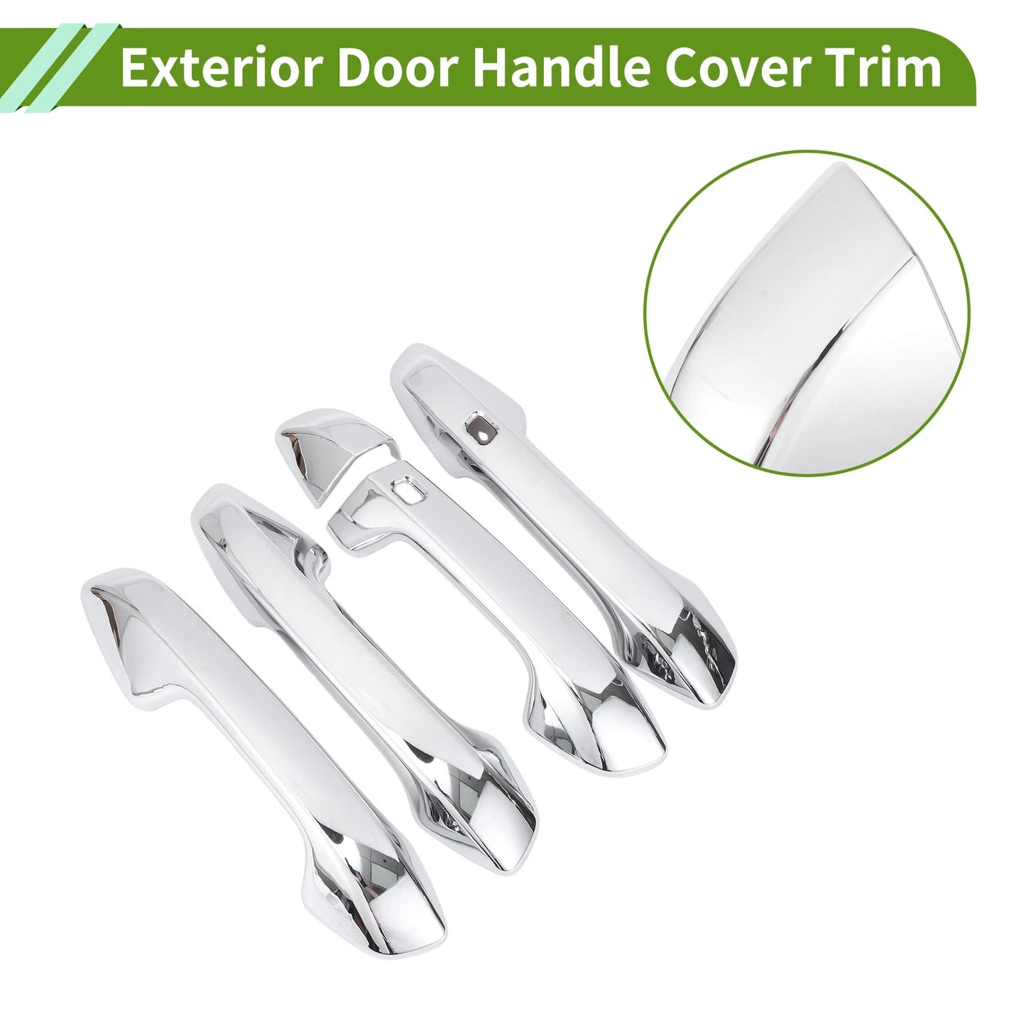 Exterior Door Handle Cover Trim for KIA Forte (2019–2023) Silver ABS