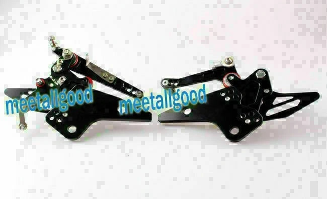 Black Rearset Foot Pegs for Kawasaki Z800 (2013–2014)