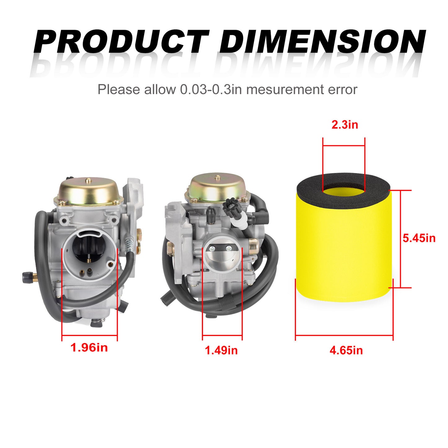 Carburetor Air Filter for Suzuki Eiger 400 (2002–2007)