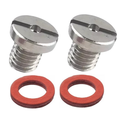 2x Drain Fill Plug Screw & Gasket for Yamaha Outboard