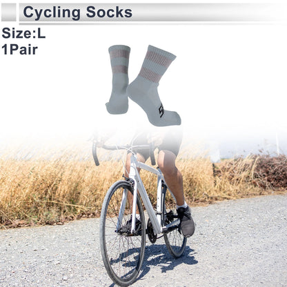 Cycling Socks Anti-friction Reflective Medium Deep Grey (L)