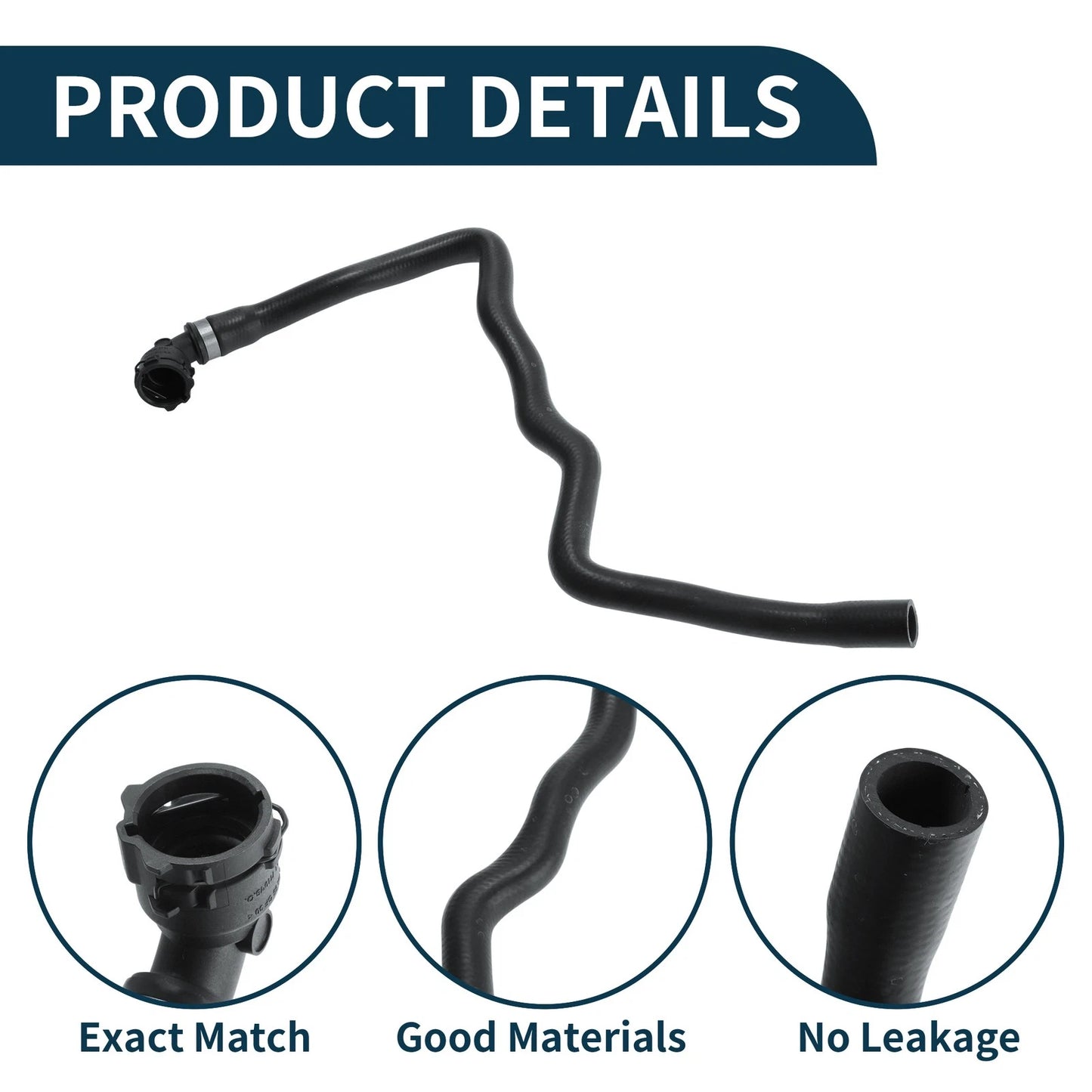 Radiator Hose for Mini Cooper (2014–2017) No. 17127617365 Rubber