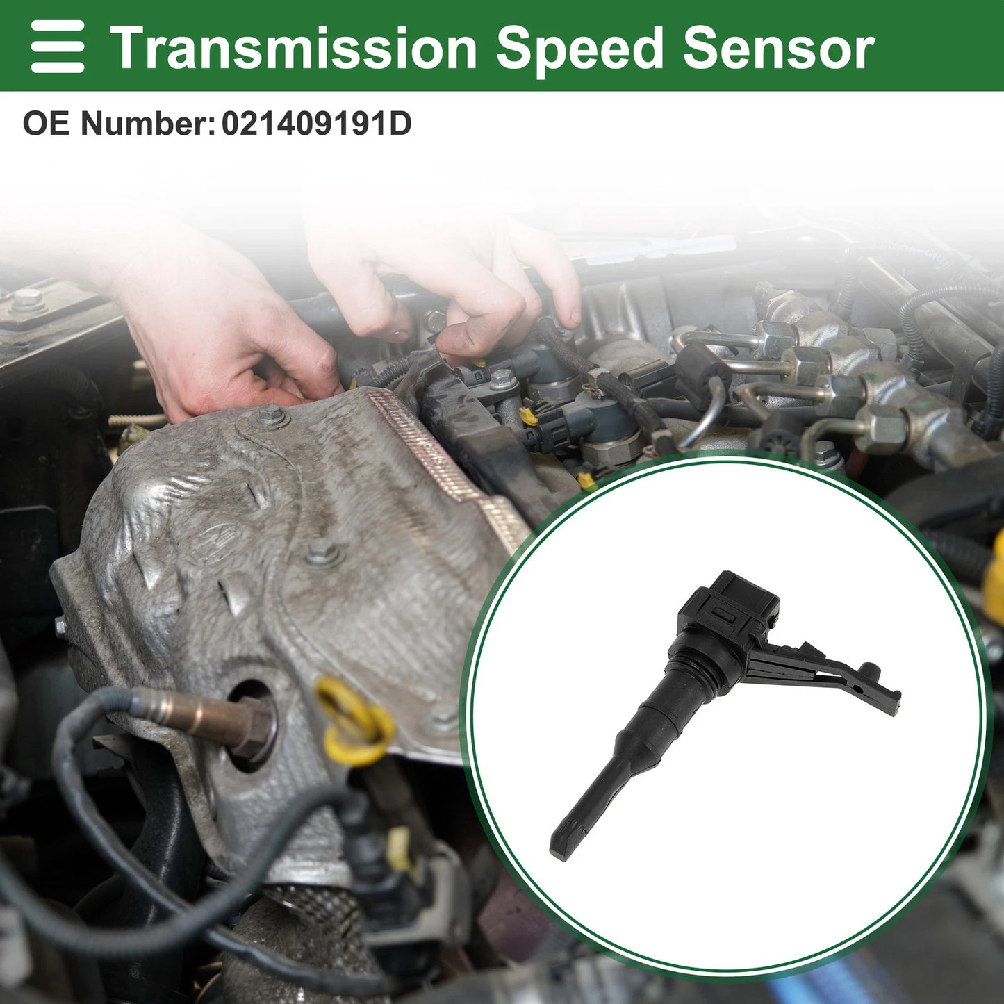 1 Pc Transmission Speed Sensor No.021409191D for Audi A6 Quattro (1995–2004)