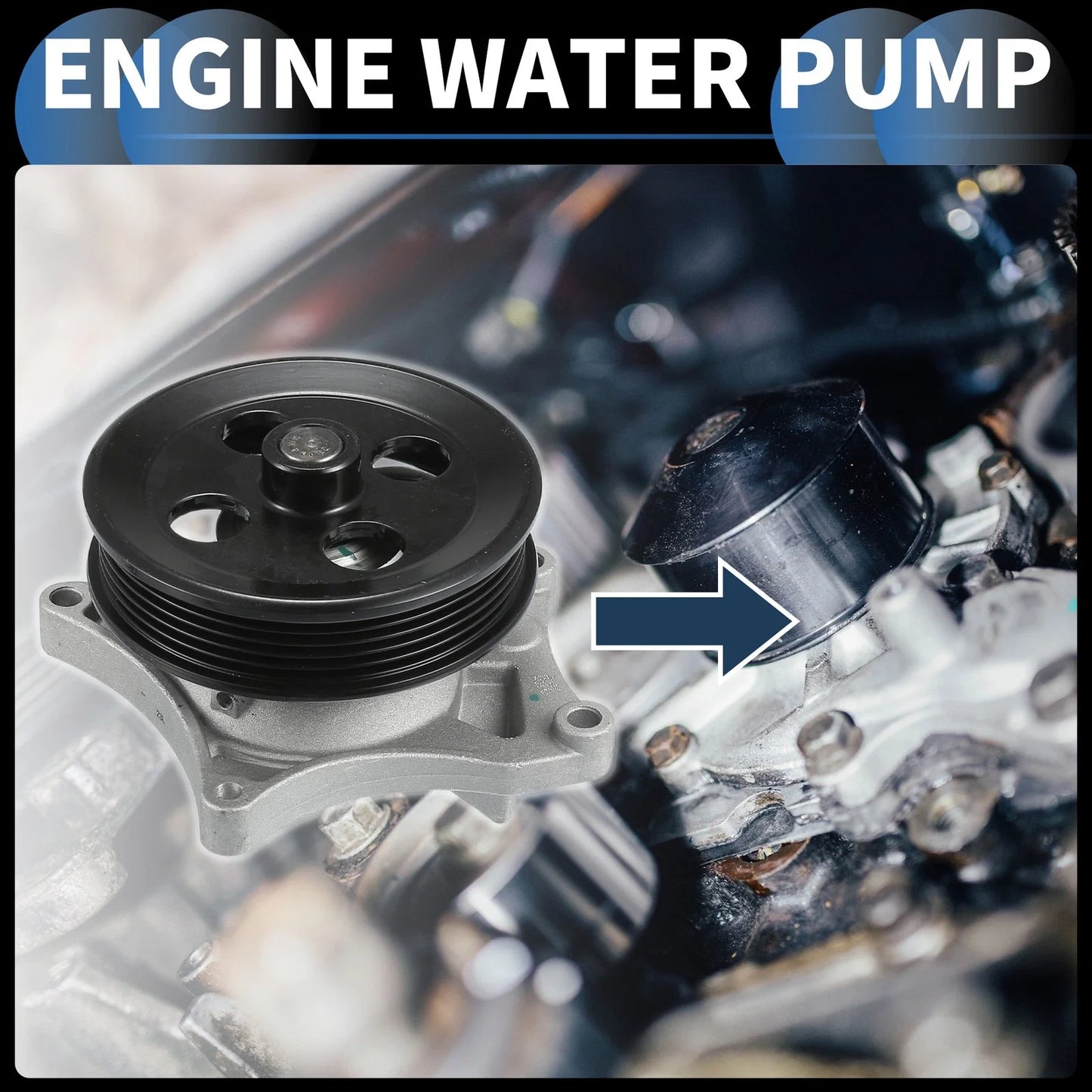 Water Pump for Buick Encore, Chevrolet Cruze (2016-2021) with Gasket Kit