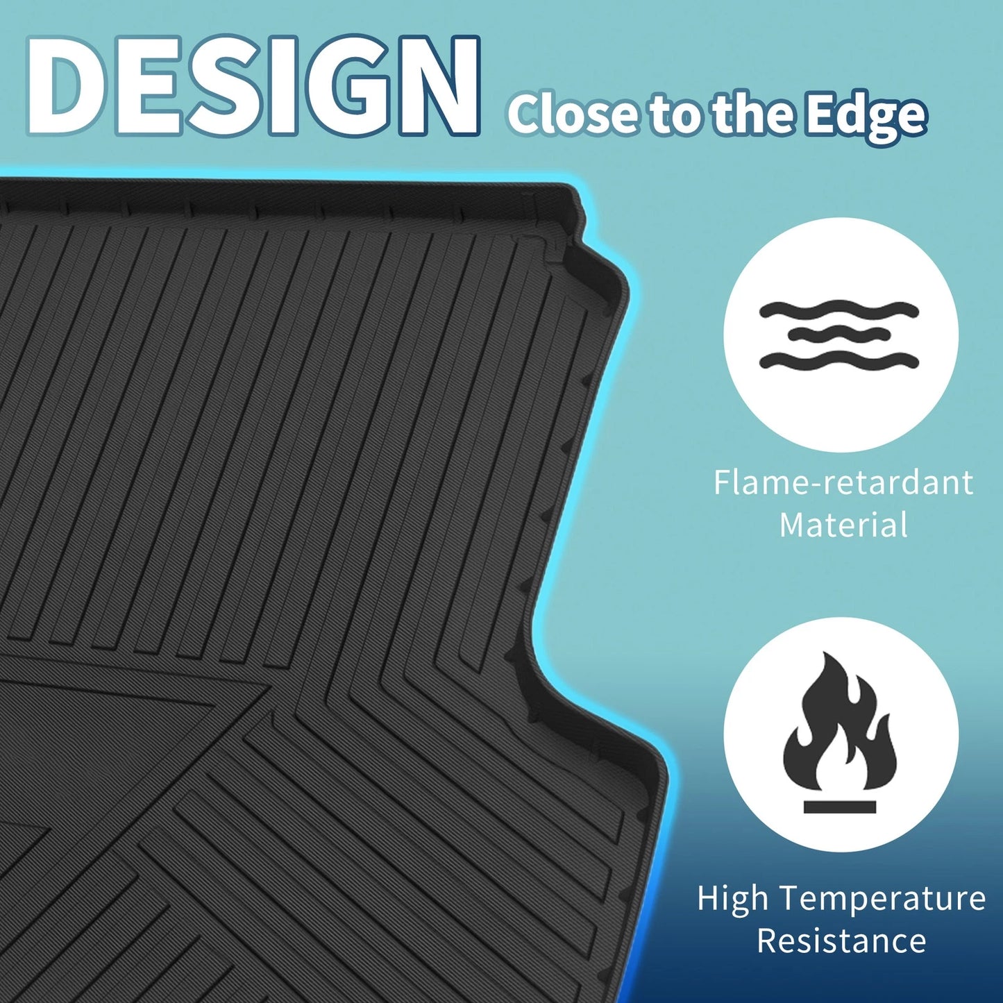 Flat Face Cargo Liner Rear Trunk Mat for Nissan Altima (2013–2018) TPE