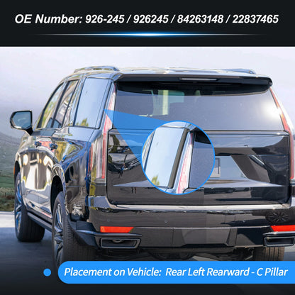 Rear Left C Pillar Window Cover Trim for Chevrolet Tahoe (2015–2018) No. 926-245