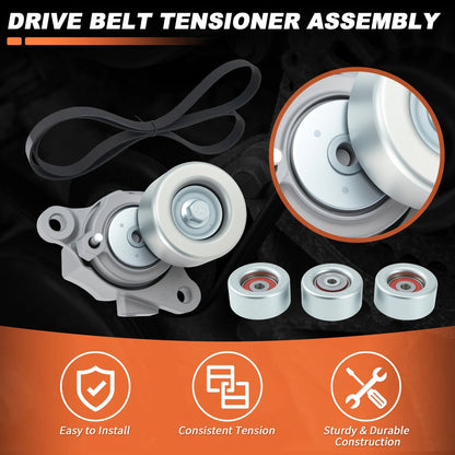 Drive Belt Tensioner Pulley Kit 7pk2120 39424 for Toyota Tacoma (2016–2023)