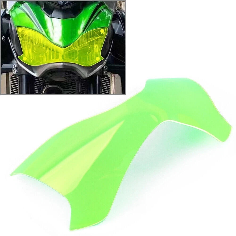 Front Headlight Guard Shield Lens Cover for Kawasaki Z900 (2017–2019) Green