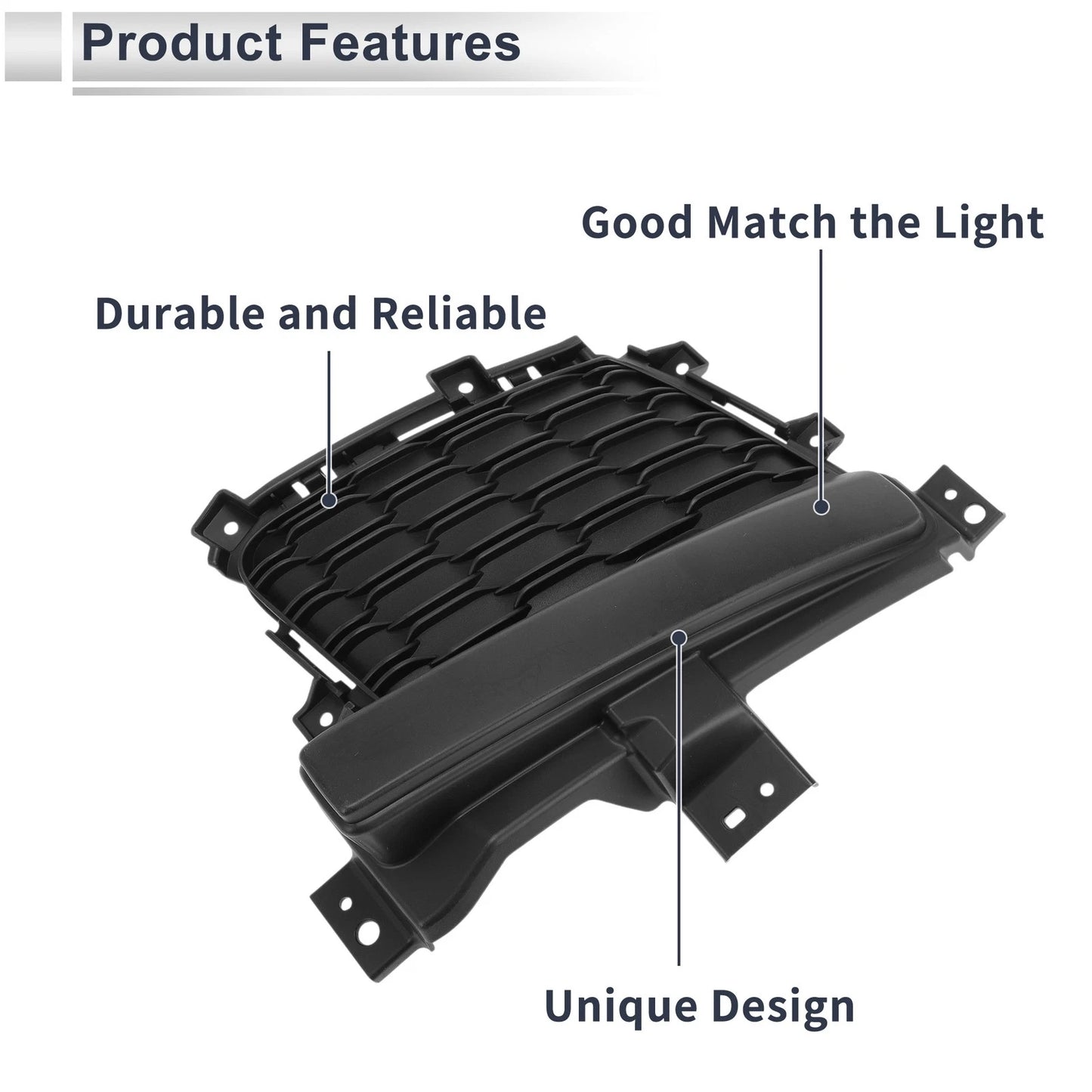 1 Pc Front Right Fog Light Grill for Jeep Grand Cherokee (2011-2021)