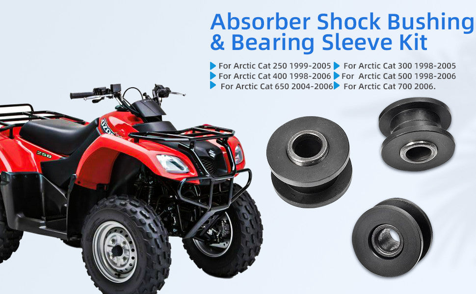 Set of 4 Shock Bushing & Bearing Sleeve Kits for Arctic Cat