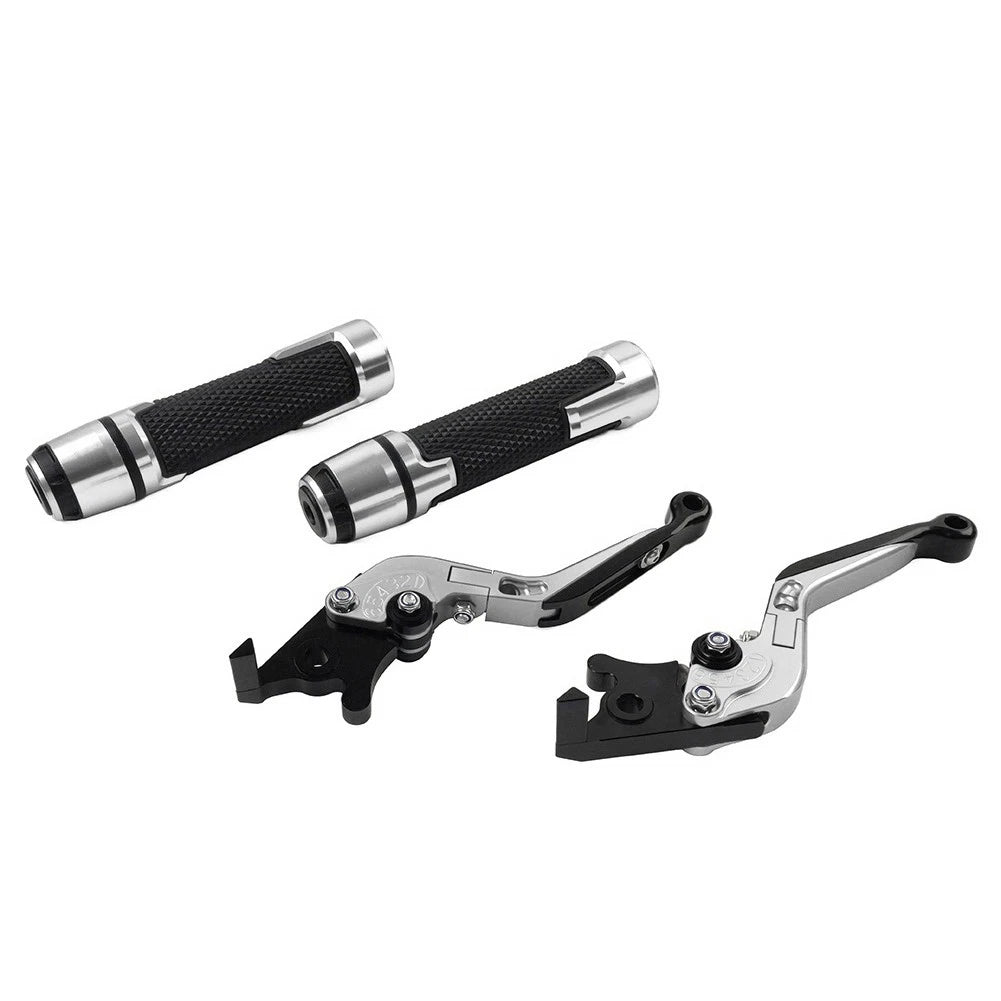 CNC Brake Clutch Levers Set for Kawasaki Ninja 650R Z650 (2006–2023) Silver