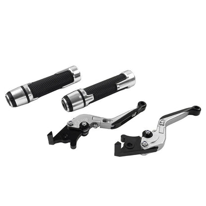 CNC Brake Clutch Levers Set for Kawasaki Ninja 650R Z650 (2006–2023) Silver