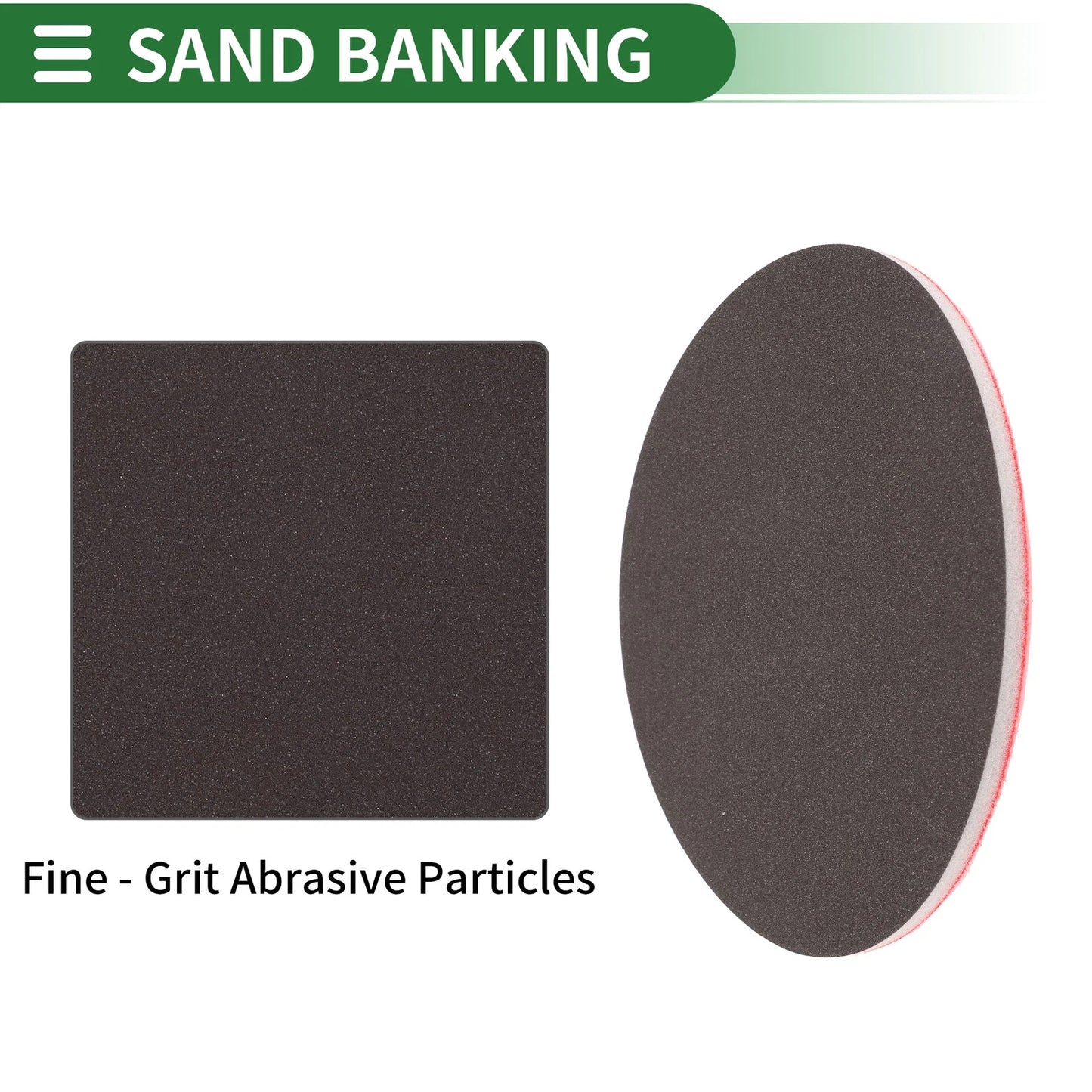 Set of 12 P400 Sanding Sponge Pads 5.91"x5.91" Washable and Reusable