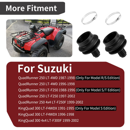2X Drive Shaft Universal Boot for Suzuki QuadRunner 250 (1987–1998)