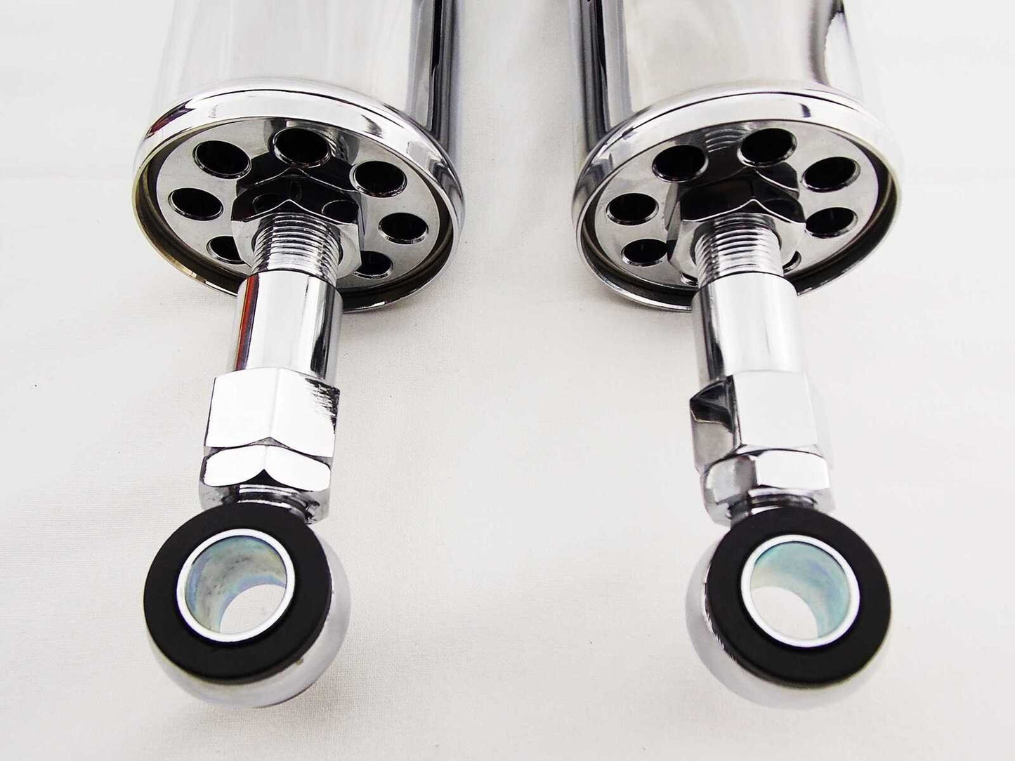 Chrome Rear Shock Absorbers for Harley Davidson FXSTC Softail Custom (1989–1999)