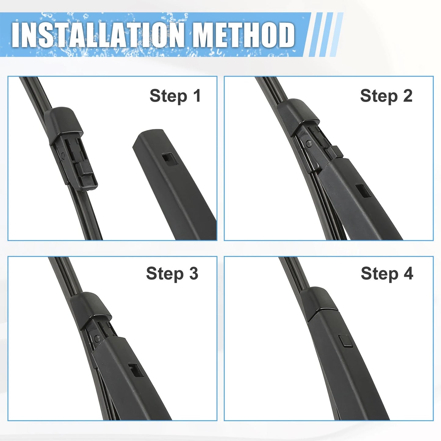 Set of 2 Rear Windshield Wiper Blade Arms for VW Tiguan (2018–2023)