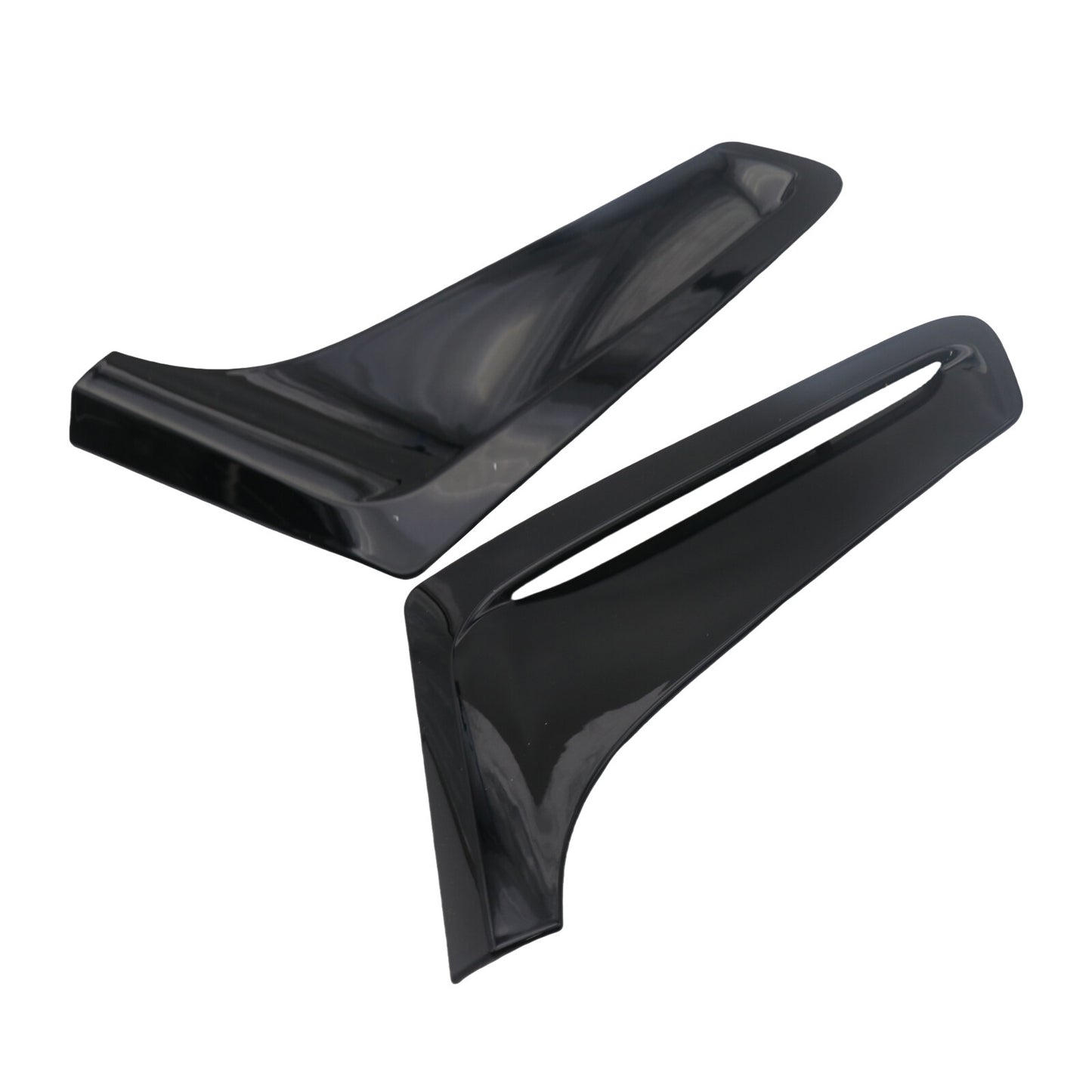 2X Glossy Black Fender Side Air Duct Molding for BMW 7-Series (2016–2019)