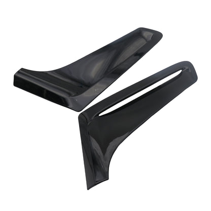 2X Glossy Black Fender Side Air Duct Molding for BMW 7-Series (2016–2019)