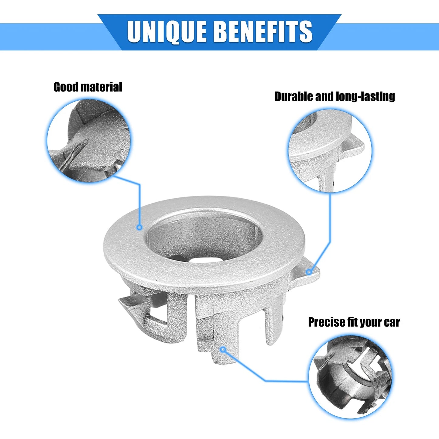 Set of 4 Parking Sensor Retainer Holders for Toyota (No. 89348-28100-C0)